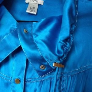 Cache' Cobalt Blue Silk Jacket